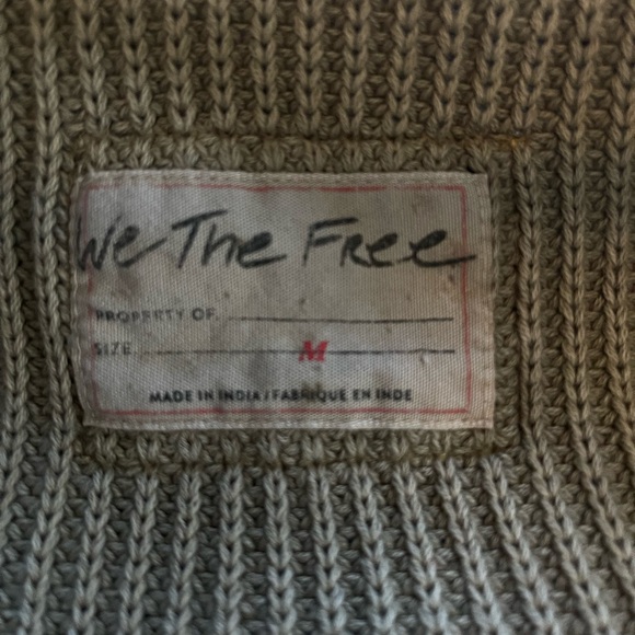 EUC We The Free Worn Thru Surplus Cardi in Olive - Picture 8 of 8